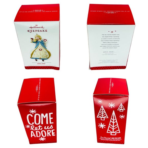 Hallmark Keepsake Angels Around The World England Christmas Tree Ornament 2013 - Picture 1 of 11